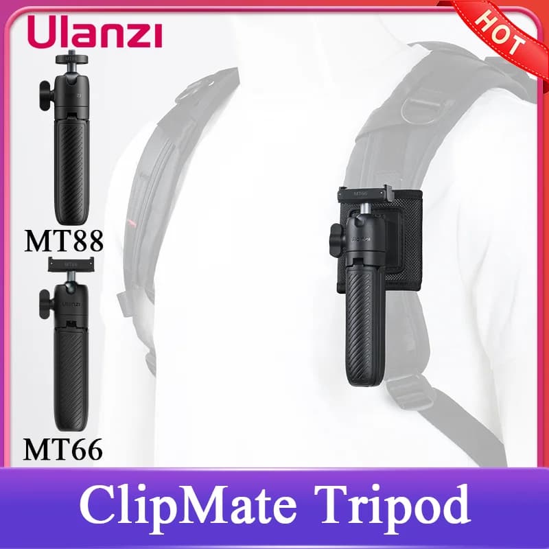Ulanzi MT66 MT88 Mini treppiede a sgancio rapido Selfie Stick 3in1 con 360 ° Sfera per supporto per telefono con fotocamera GoPro Insta360 DJI Action