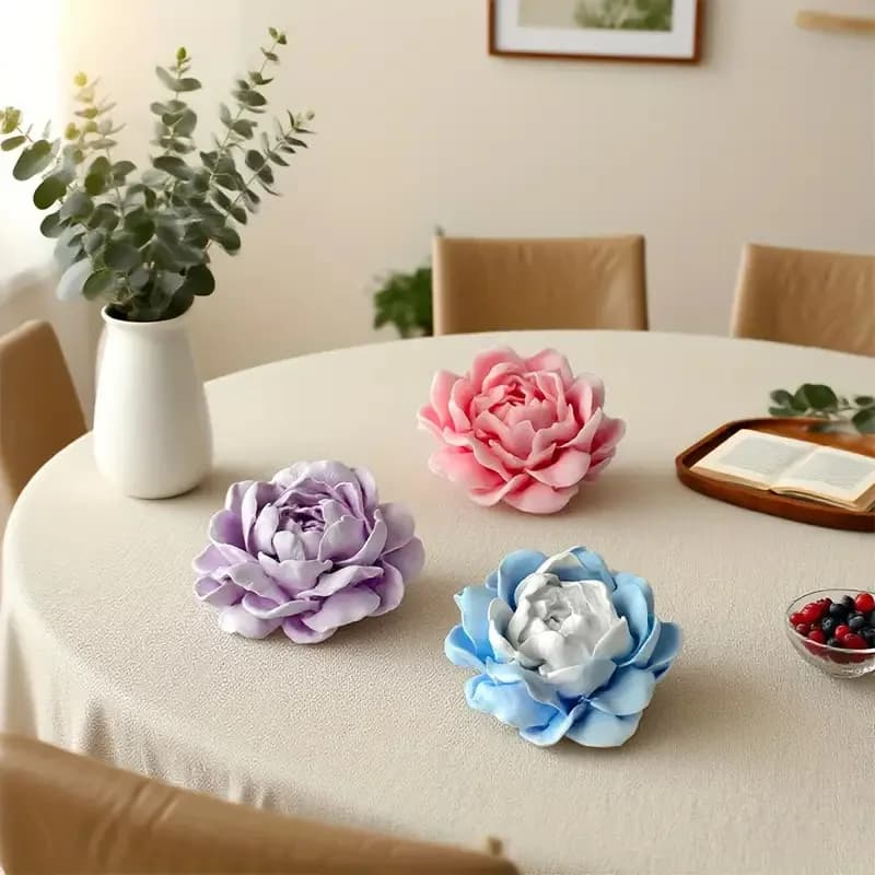 High-quality Flower Silicone Mold - ReusableDIYAromatherapy Candle、Soap、Resin、Cement、Clay Mold - Irregular shapes are suitable f