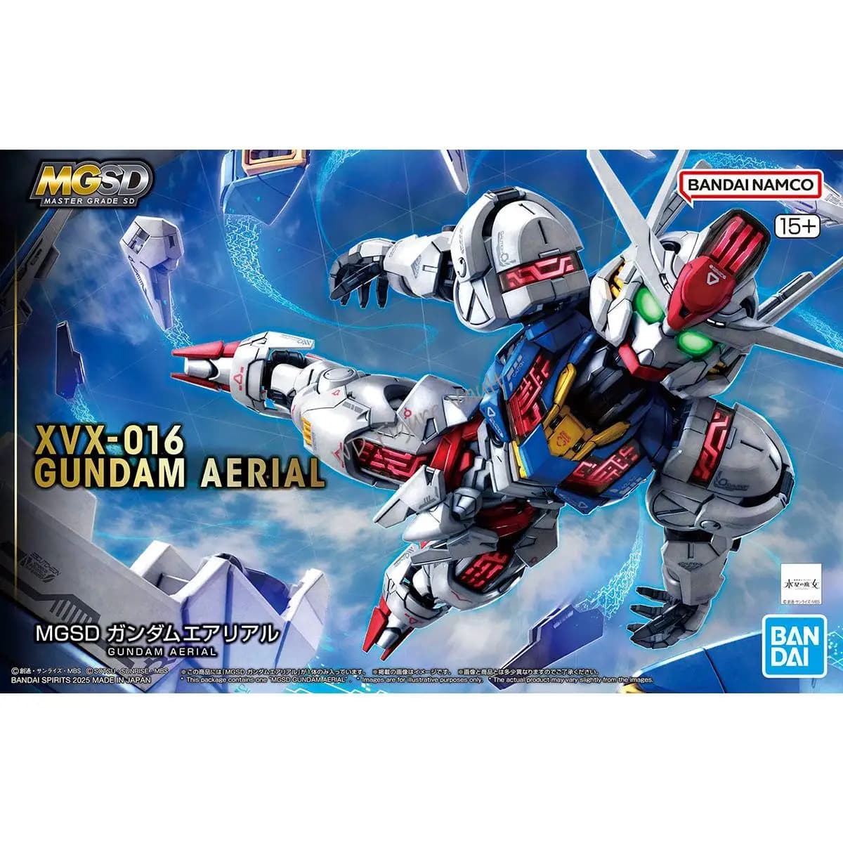 Bandai Mobile Suit Gundam SEED DESTINY THE WITCH DA MERCURY MGSD Wind Spirit Gundam Action Toy Figure Regalo di assemblaggio