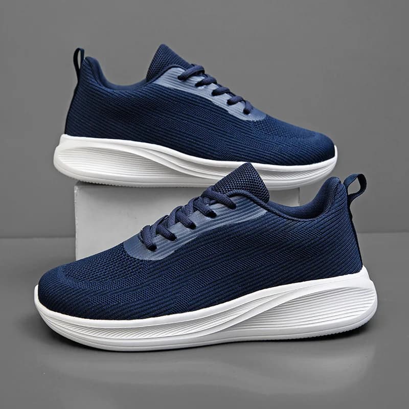 Scarpe da ginnastica estive da uomo a calzata larga, scarpe da corsa extra larghe per piedi grassi e piedi con collo alto, tomaia in mesh traspirante, suola leggera e morbida