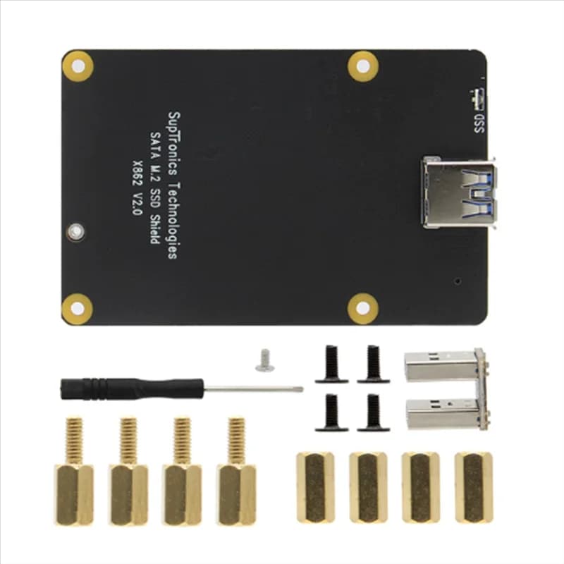 B04B-X862 V2.0 M.2 NGFF 2280 SATA SSD Scheda di espansione di archiviazione/Scudo per Raspberry Pi 4 Modello B