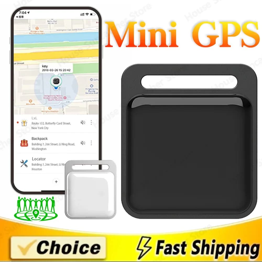 Wireless Mini GPS Tracker Anti-smarrimento allarme portachiavi portafoglio Finder APP GPS Record Smart Tag Bluetooth-compatibile per iPhone/Android