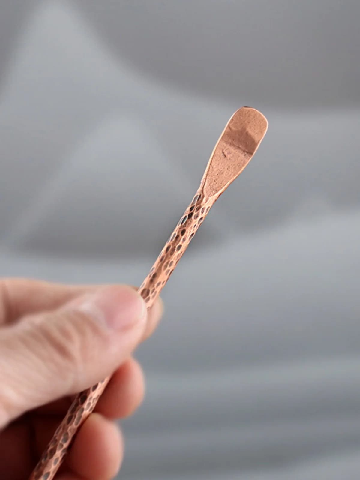 Small Size Handmade Pure Purple Copper Tea Needle Long Tea Knife Tea Accessories Tea Set Calligraphy Style Zen Aesthetic