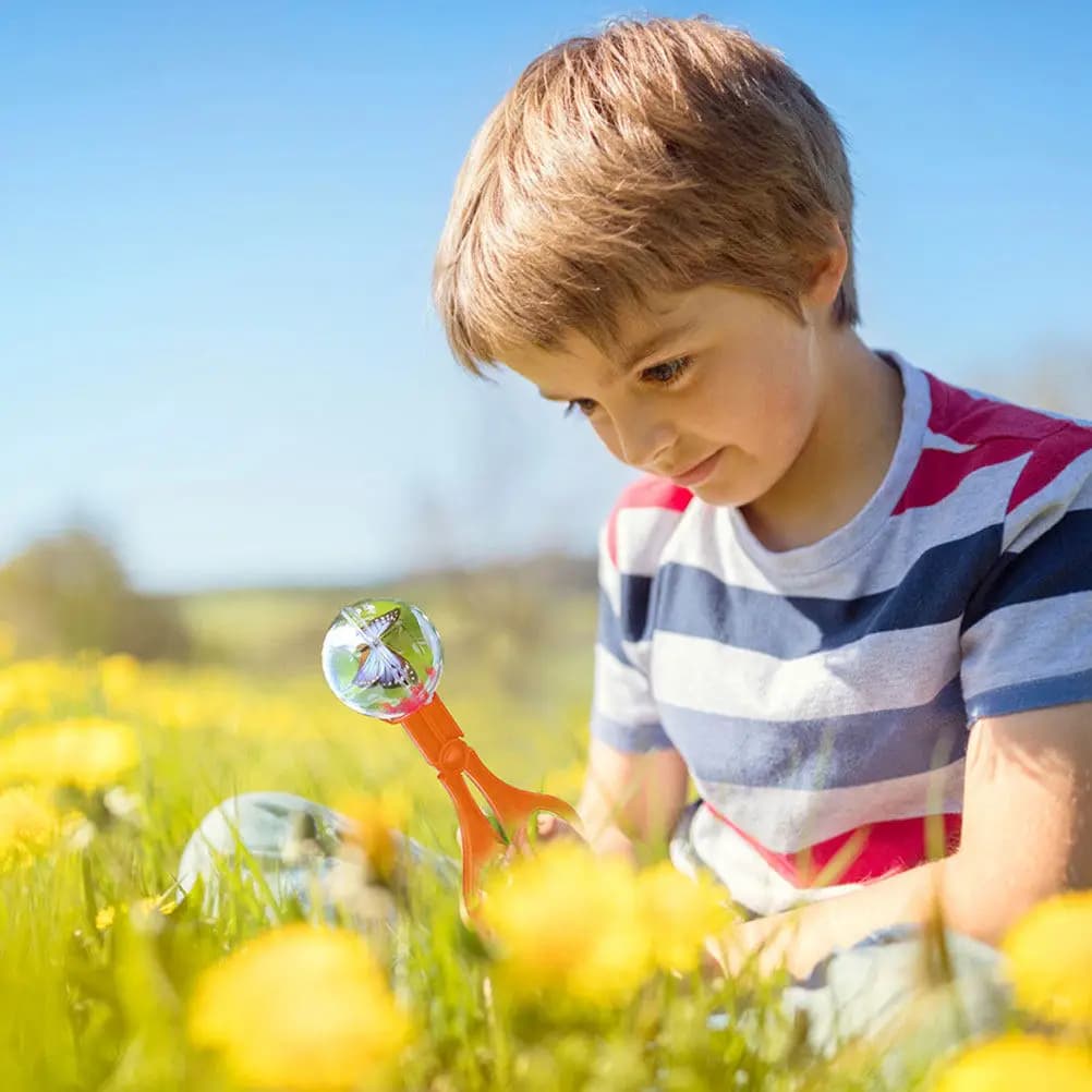 Set di 5 Pinze Cattura-Insetti per Bambini, Colori Vivaci, Strumento in Plastica per Esplorazioni all'Aperto e Allenamento Muscolare delle Mani