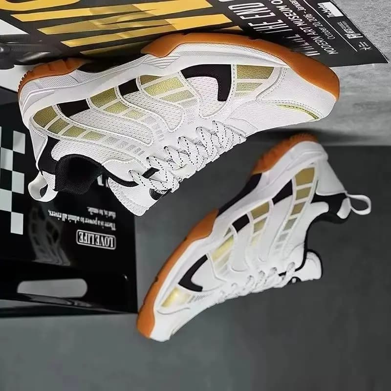 New Trend Anti Slip and Wear-resistant Youth Badminton Shoes Comfortable Soft Soled Men's Training and Competition Sports Shoes