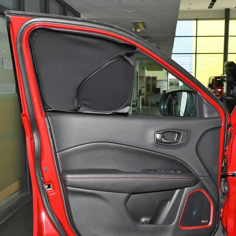 Parasole per auto, copertura per finestrini, blocco UV, isolamento termico, per JEEP Compass 2017-Presente, tappetino parasole anti-UV per auto