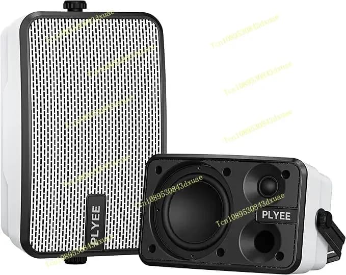 Altoparlanti Bluetooth da esterno inwa, sincronizzazione wireless tra gli altoparlanti, impermeabili IPX5, bassi potenti, montaggio a parete per 10 (due altoparlanti)