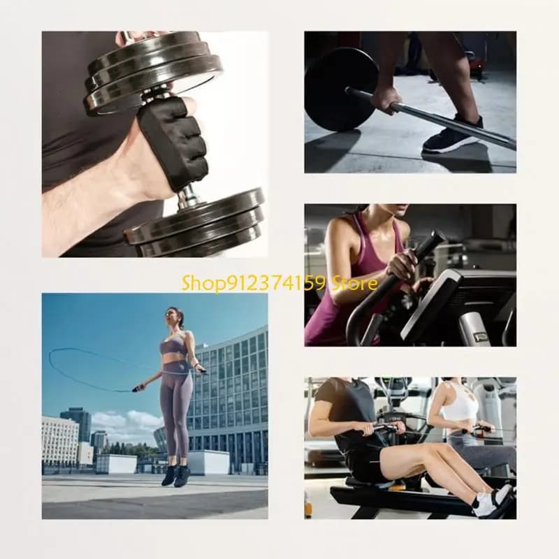 G5AE Guanti fitness mezze per uomo e donna Guanti da allenamento con palmi imbottiti antiscivolo