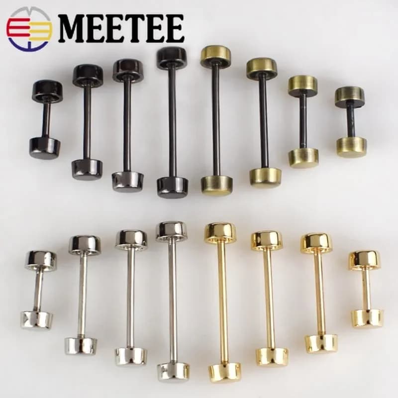 10 pezzi Meetee fibbie in metallo ruota staccabile vite fibbia borsa cinghia cintura kit di riparazione chiusura bagagli fai da te accessori hardware per cucire