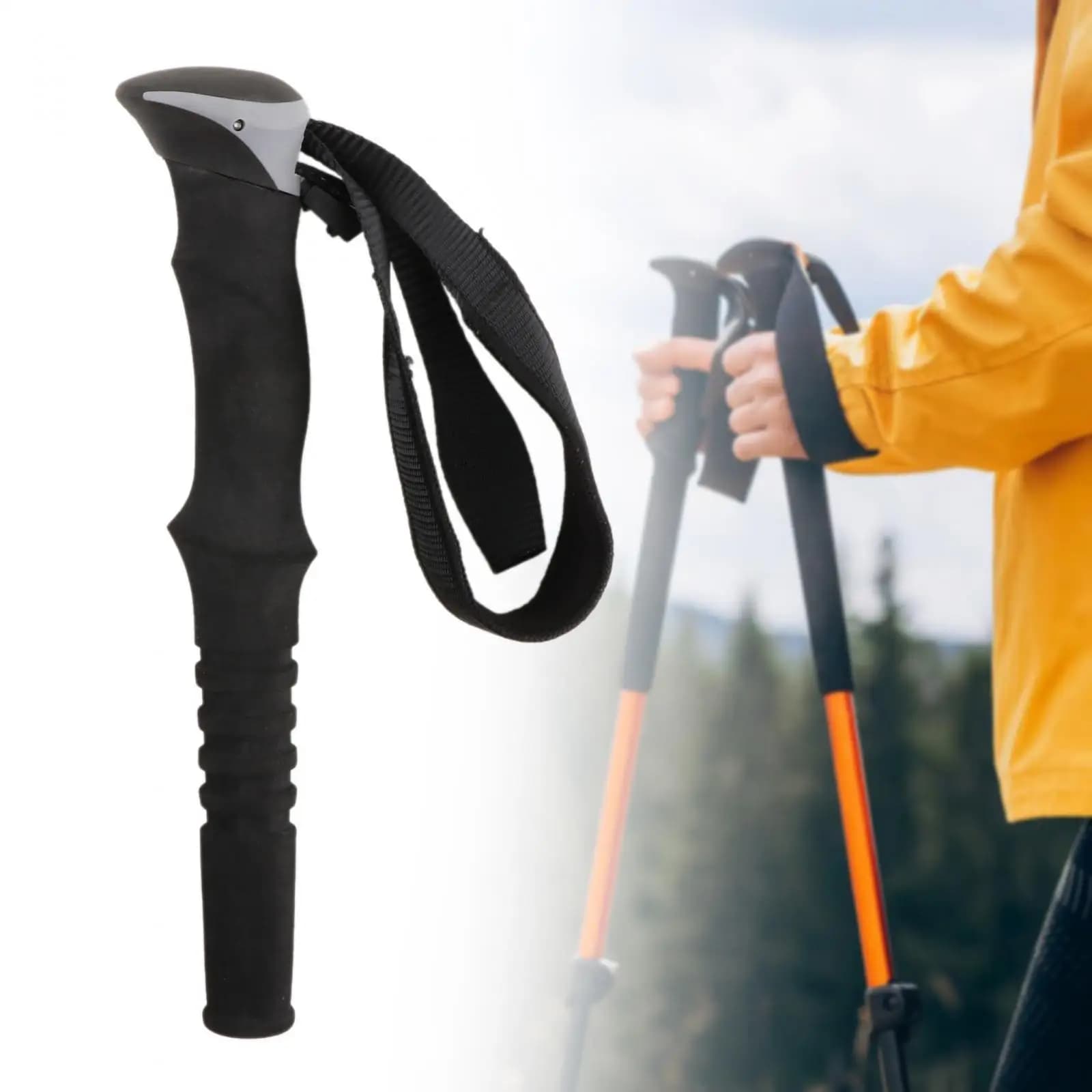 Impugnatura per canna da passeggio, impugnatura ergonomica Impugnatura per palo da trekking, per attività all'aperto Arrampicata su roccia Alpinismo Viaggi in campeggio