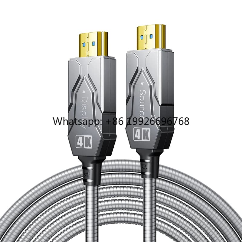 Cavo HDMI in Fibra Ottica 4K 2.0 Armato, 60Hz 18Gbps, 35m