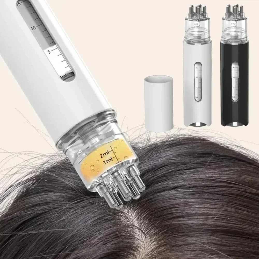 Liquid comb leather applicator Mini comb for portable massage Essential oil Liquid Massage guide Anti hair loss Tools for scalp care