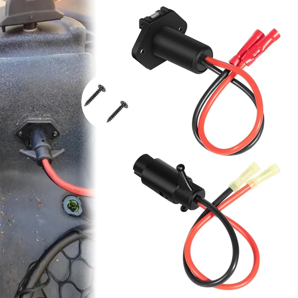 Set di Connettori e Prese per Motore Elettrico Marino 14365-6 Maschio 14366-6 Femmina, Connettore Rapido Elettrico