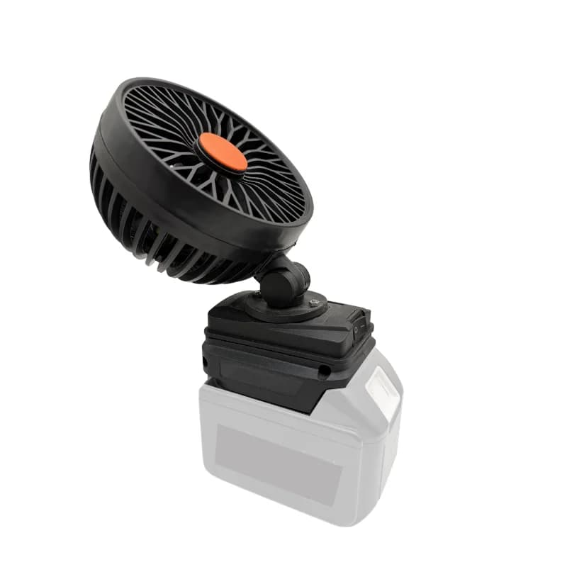Ventilatore Elettrico Portatile USB da 5 Pollici con Funzione Power Bank per Batterie Makita 14.4V 18V Li-ion, Adattatore BL1830 Hongsong Jingmi