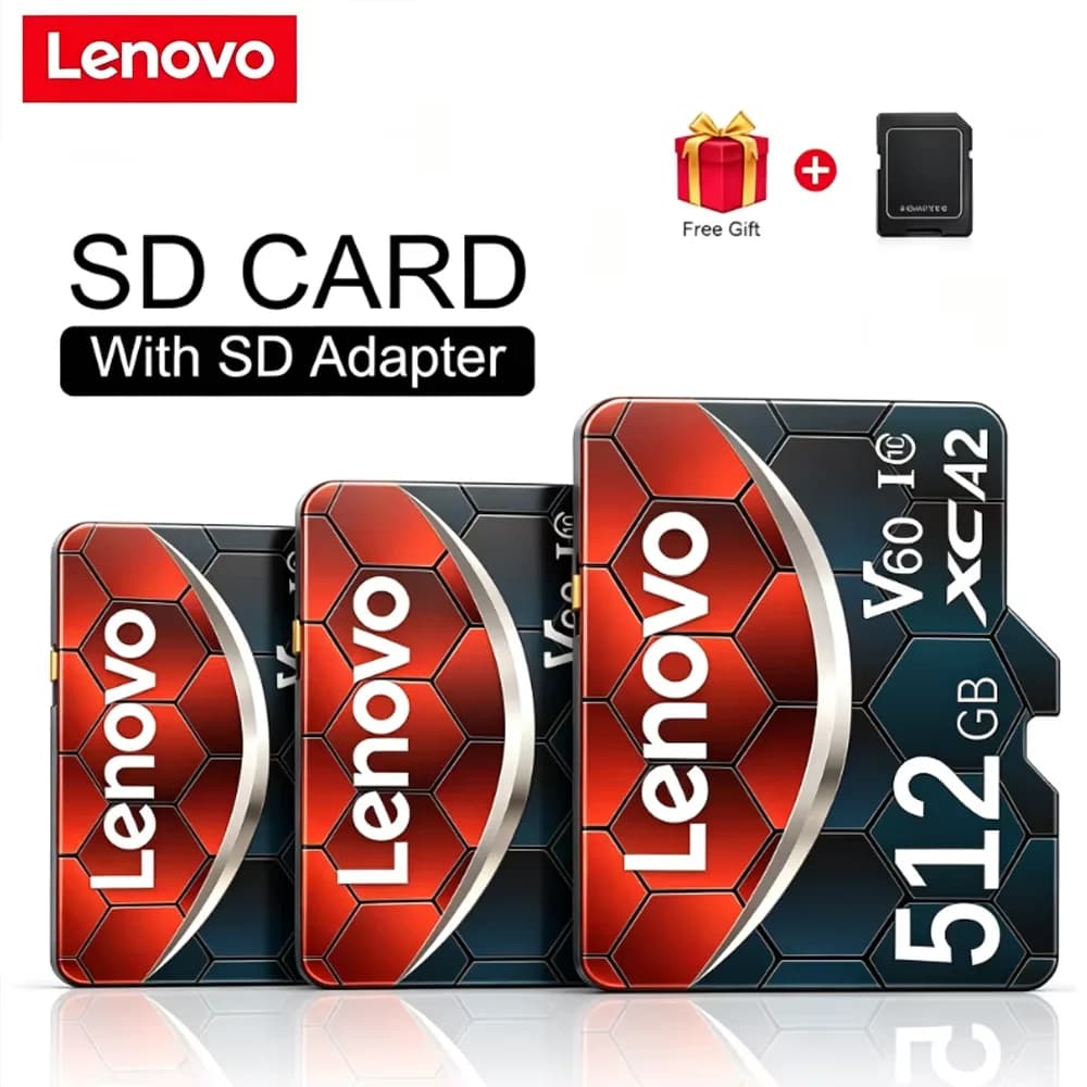Lenovo 128GB SD Memory Card Micro SD Flash Card 128GB 256GB TF Card For Camera Surveillance Device For Phone Computer Camera