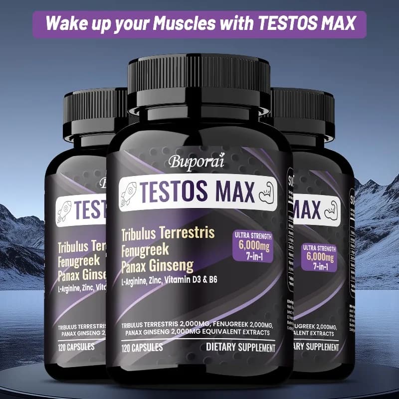 Supplements for male muscles and endurance - Reduce fatigue, promote muscle growth and recovery, improve strength and endurance