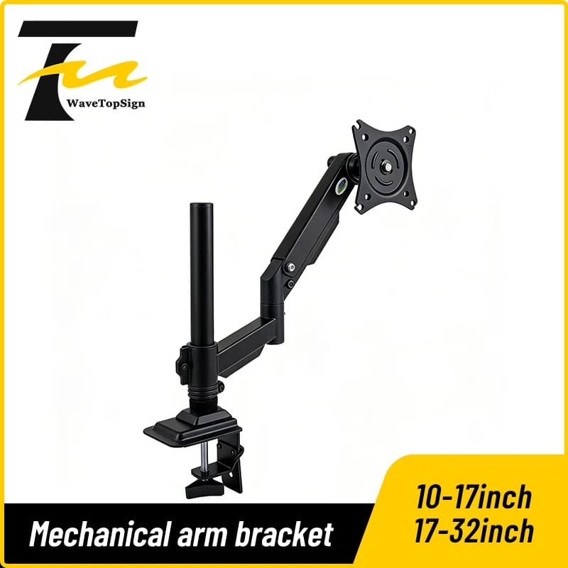 Support for Industrial Monitor, Reverse Arm for Display, Bouncy Support for Automation Equipment