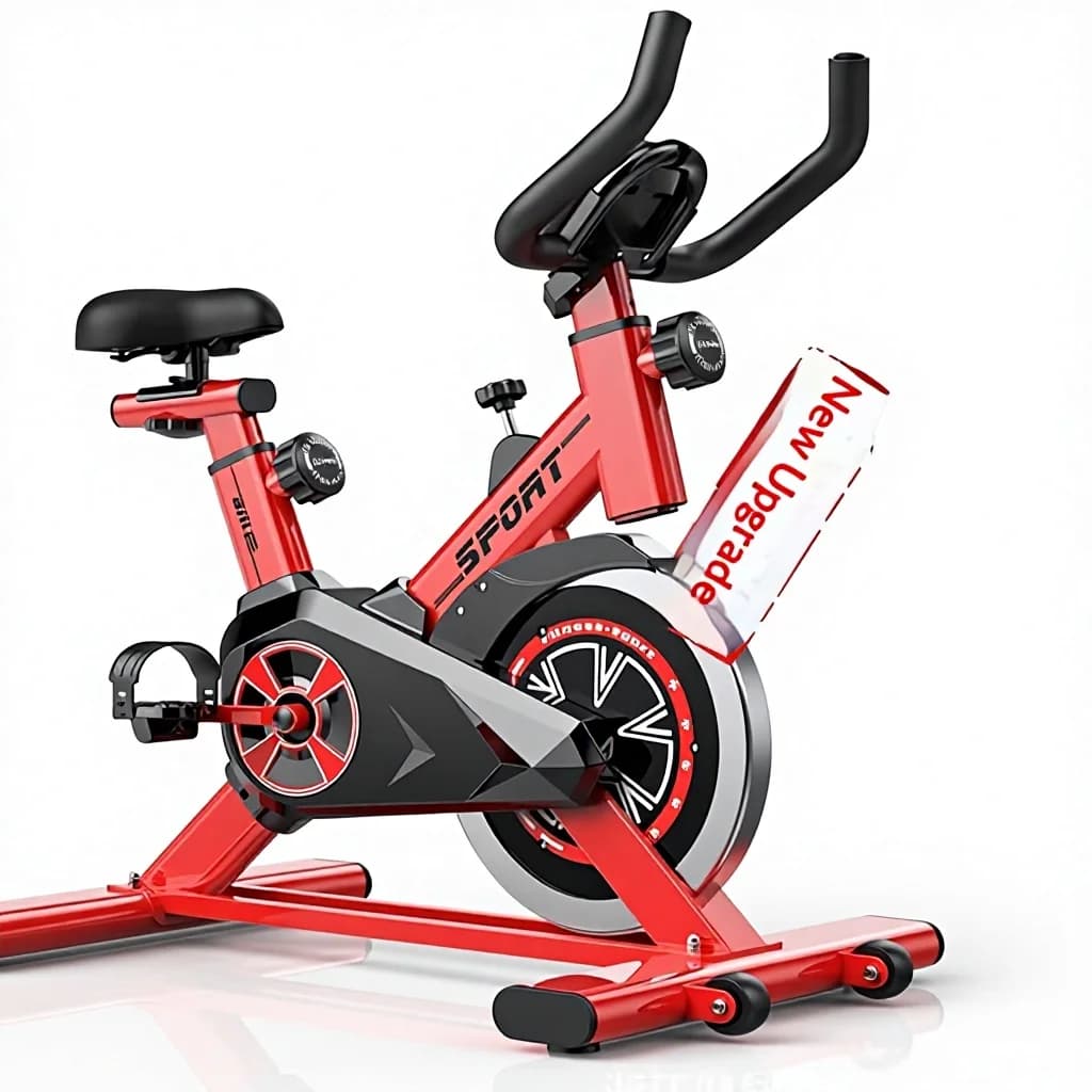 Ultra Silent Spin Bike Indoor Pedal Exerciser Home Use Fat Burning Aerobic Exercise Equipment Poly V Belt Drive Steel