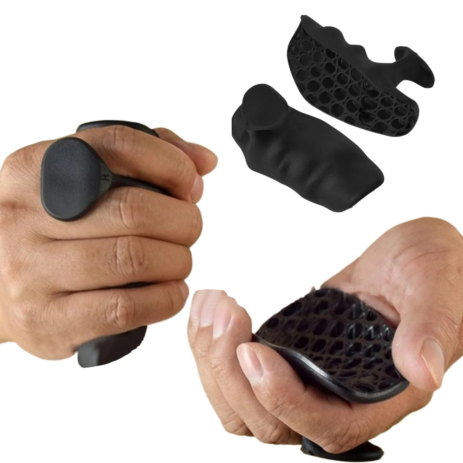 Men's Weight Lifting Knobs Non-slip Silicone toe Training Knobs Gym Gloves Exercise Support with Handlebar Grip