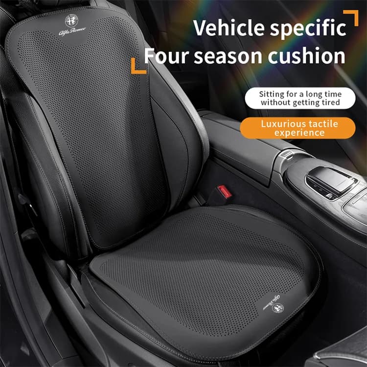 Car Breathable Seat Cushion Car UltraThin Seat Pad Seat Cover Alfa Romeo Giulia Stelvio Tonale 147 156 159 Giulietta Gloria Mito