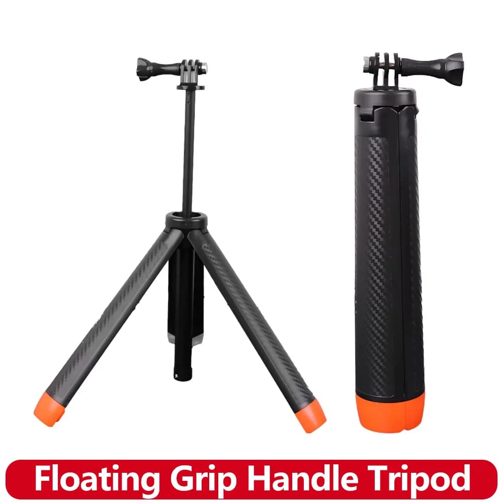 Impugnatura Galleggiante per Selfie Stick Telescopico e Treppiede per GoPro Hero 13 12 11 9 DJI OSMO Action 6 5 Insta360 X4 per Immersioni Subacquee