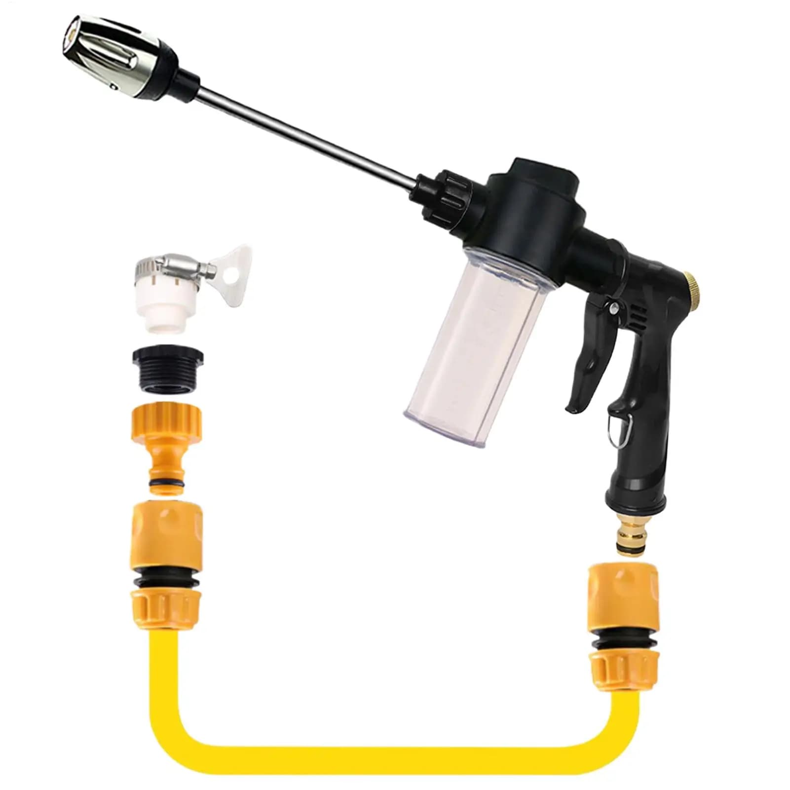 Idropulitrice Senza Fili Portatile Ergonomica Resistente alla Ruggine con Ugello Regolabile a 360 Gradi per Auto, Giardino e Casa
