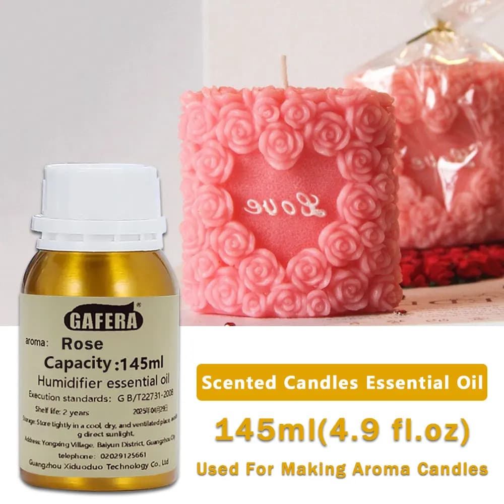 GAFERA 145ml(4.9 fl.oz) Rose Shangri-La Coffee Essential Oil - For Making Aromatherapy Candles & Make Handmade Soap & Humidifier