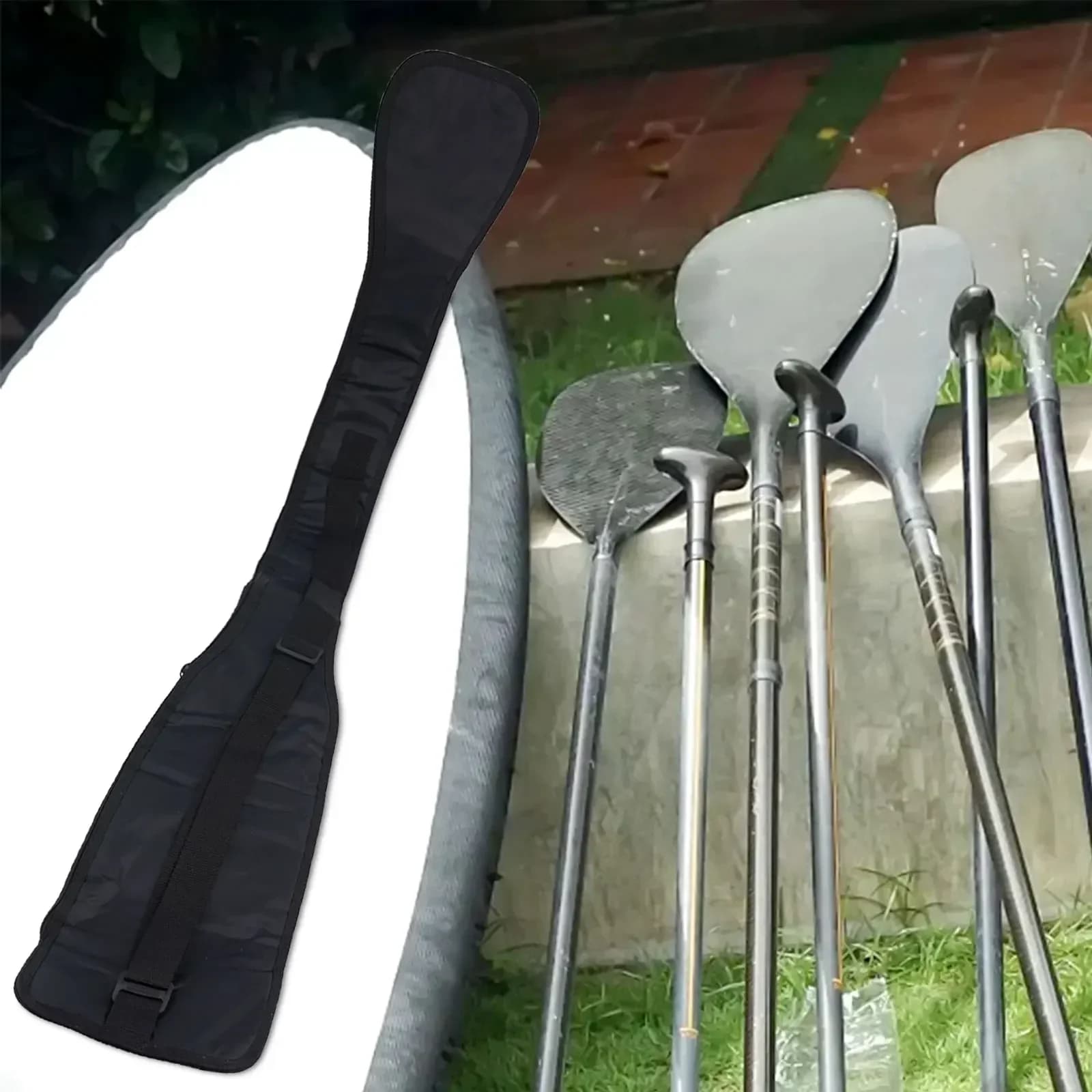 E pagaie per canoa Borsa portaoggetti con tracolla Borsa portaoggetti per pagaia Barche drago Caratteristiche Barche gonfiabili Kayak Arancione