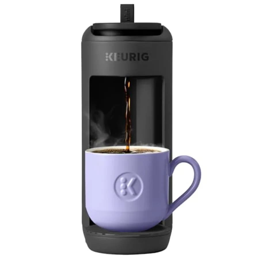 K-Mini Mate Single Serve K-Cup Pod Coffee Maker, Brews Up to 12 oz Cup, Compact Portable Coffee Machine for Small Spaces, Great