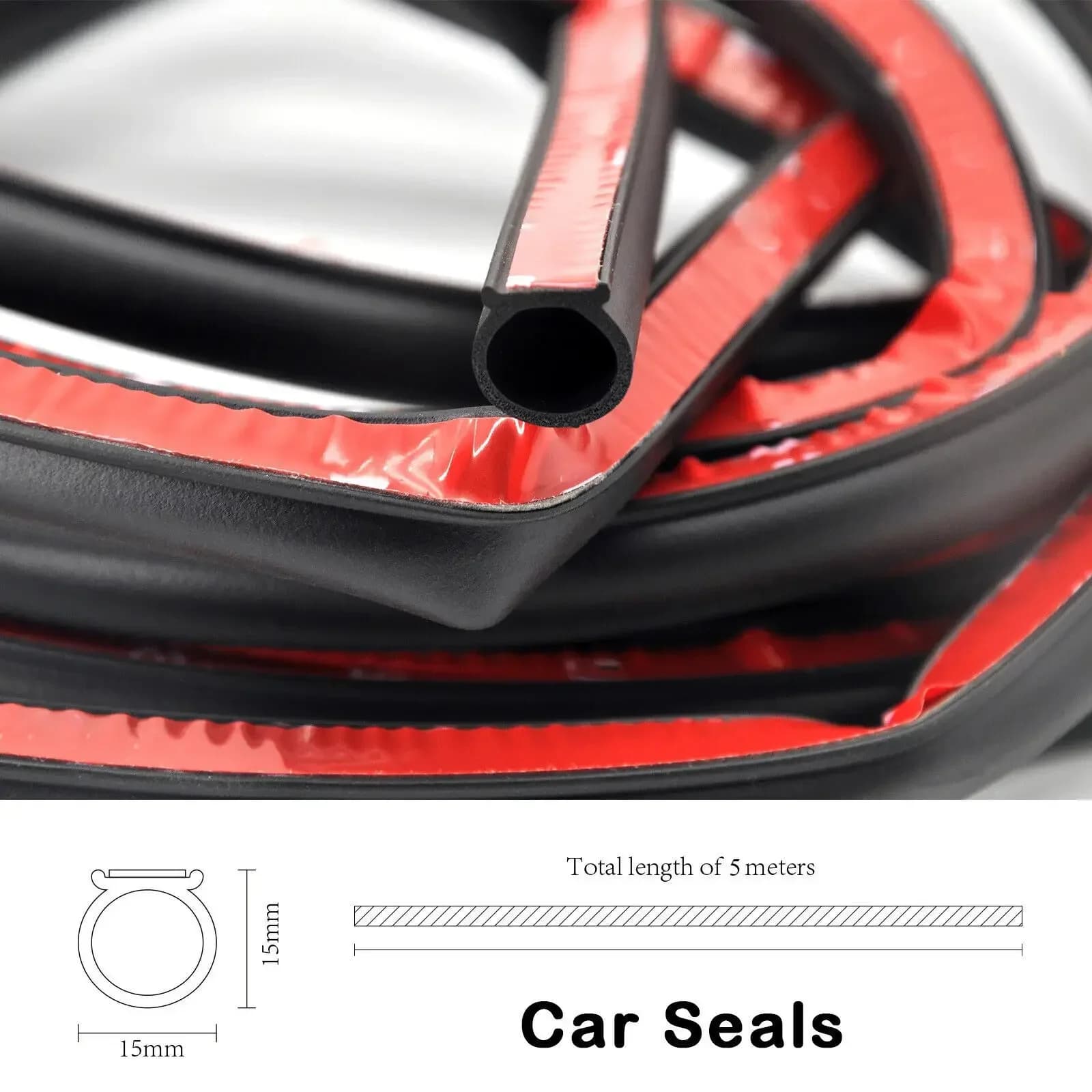 5m Door Weatherstrip Seal Strip Edge Rubber Sealing (On Door) for Ford Focus MK3 MK4 Ford C-Max MK2 1869692 Auto Door Strip