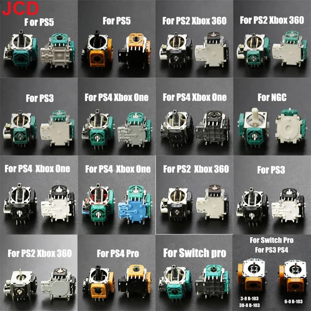 JCD 2pc 3D Manopole analogiche stick Joystick Stick Modulo Rocker per Xbox one Xbox 360 Controller per PS2 PS3 PS4 PRO NGC Switch Pro