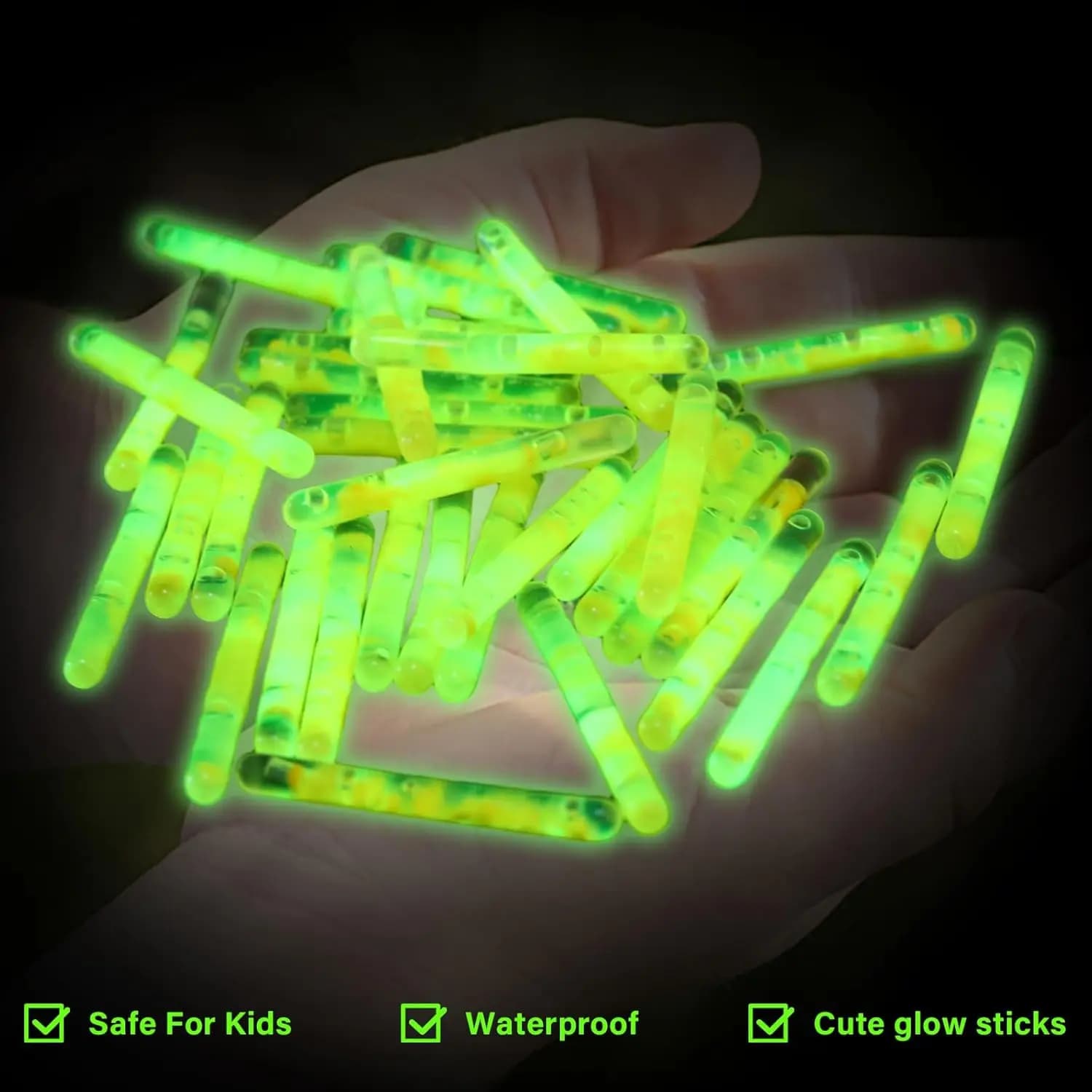 100/200PCS Lucciole Fluorescente Lightstick Luce Galleggiante Da Pesca Asta Luci Bagliore Scuro Bastone Utile Pesca Fluorescente Lightstick
