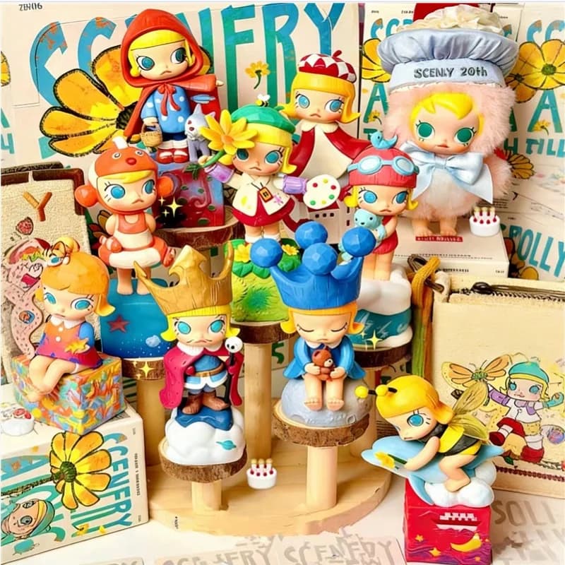 POP MART MOLLY Scenery Along The Way Serie 20° Anniversario Mystery Blind Box Unboxing Bambola Anime Carina Statuetta Giocattolo Regalo