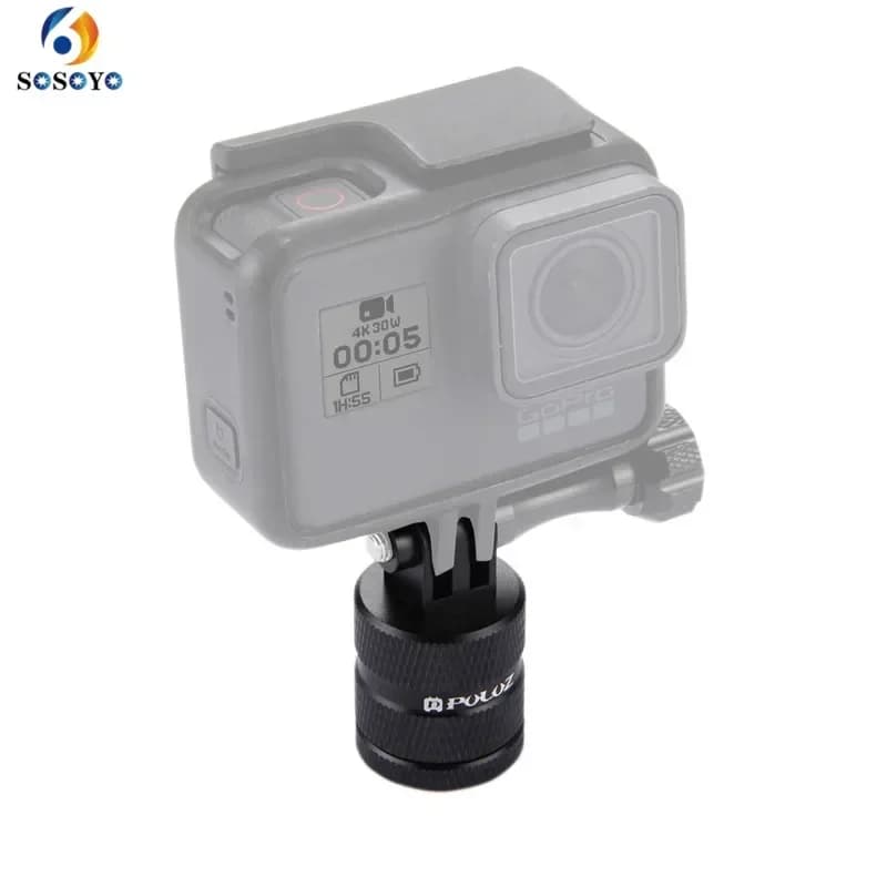 Mounting adapter on tripod base with swivel 360° swivel aluminium arm for GoPro Sjcam DJI Osmo Action Camera Accessories