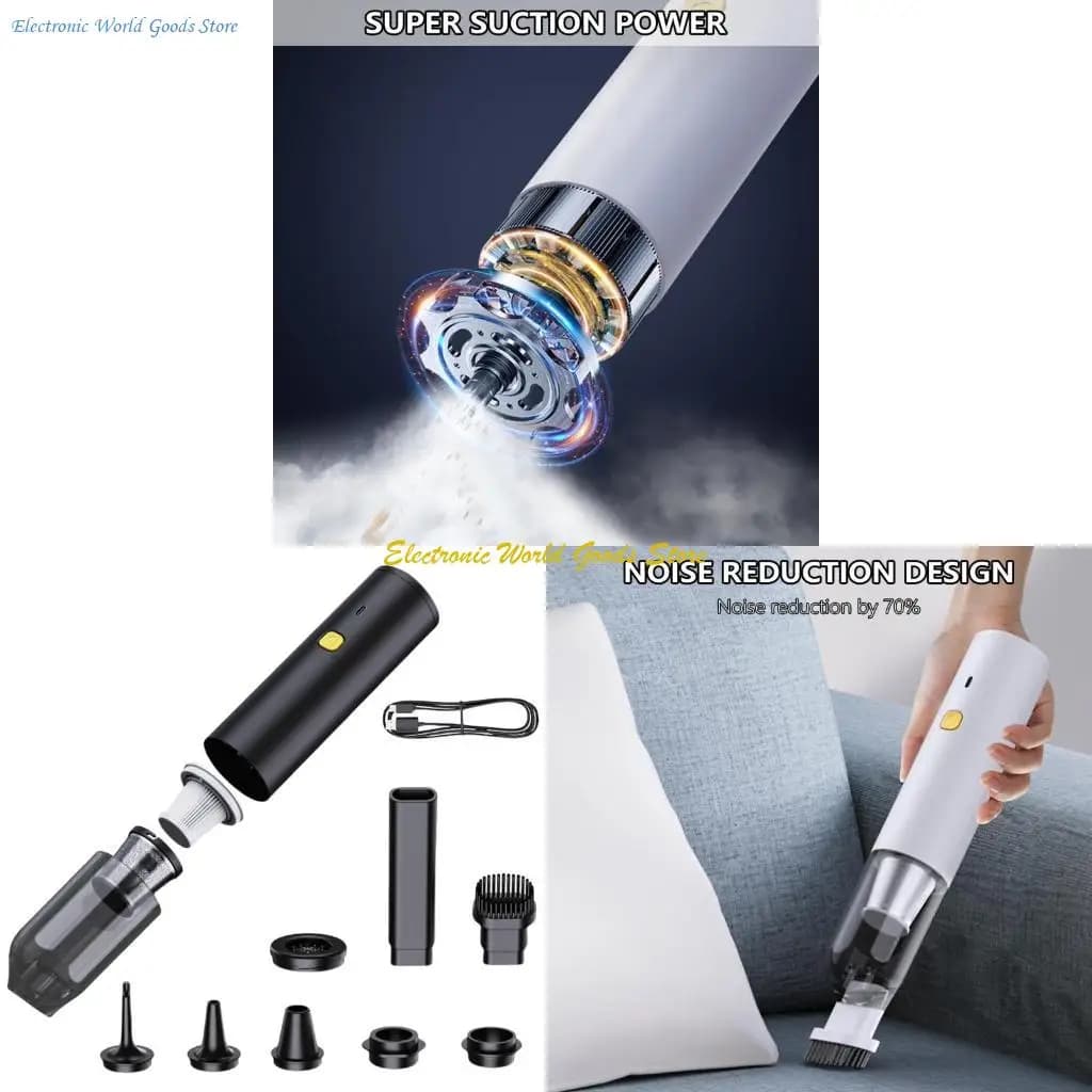 Aspirapolvere portatile A3PD 10000PA per cordele per auto con ricarica USB da 6000MAH