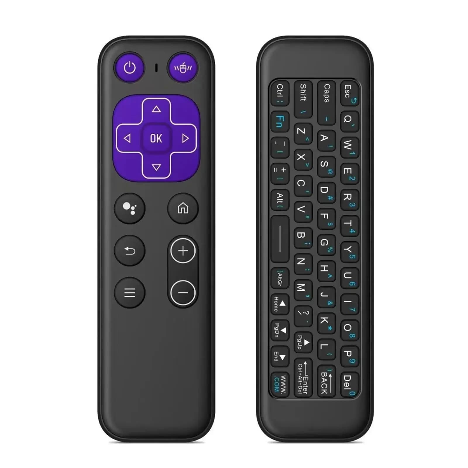 iPazzPort 2.4G+BT Telecomando con Air Mouse e Tastiera Dual-Mode – Mini Controller Wireless Ricaricabile per Android Box, HTPC, Proiettore