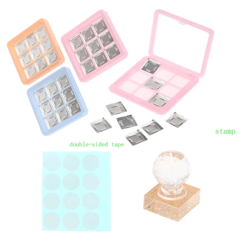 9 Grills Empty Umbrella Case Cup Makeup Eyes Storage Plate For Women Girls Make Beginners FAI FROM YOU Umbrella Plate Tool Aluminum