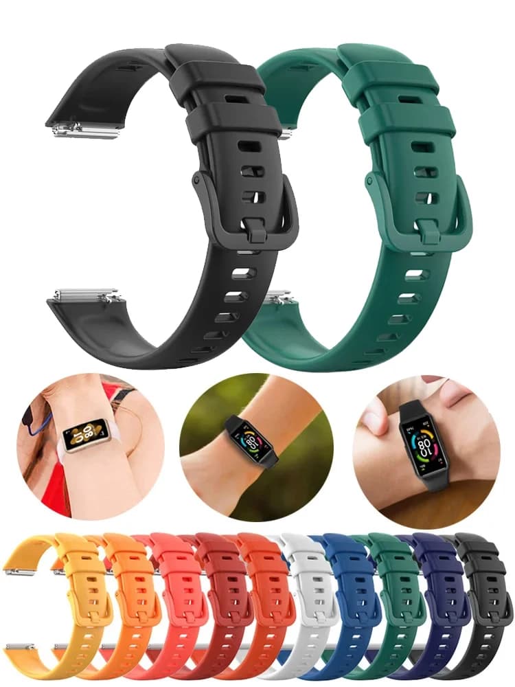Cinturino per Huawei Band 7 Accessori cinturino Cinturino di ricambio per smartwatch in silicone Bracciale correa per Huawei Band 7