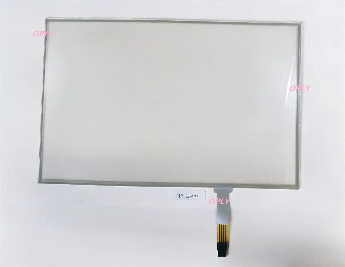 15.4 pollici 4 fili 15.4 "resistivo Touch sensor screen glass 331*207 MM digitizer per monitor multimediale pubblicitario industriale