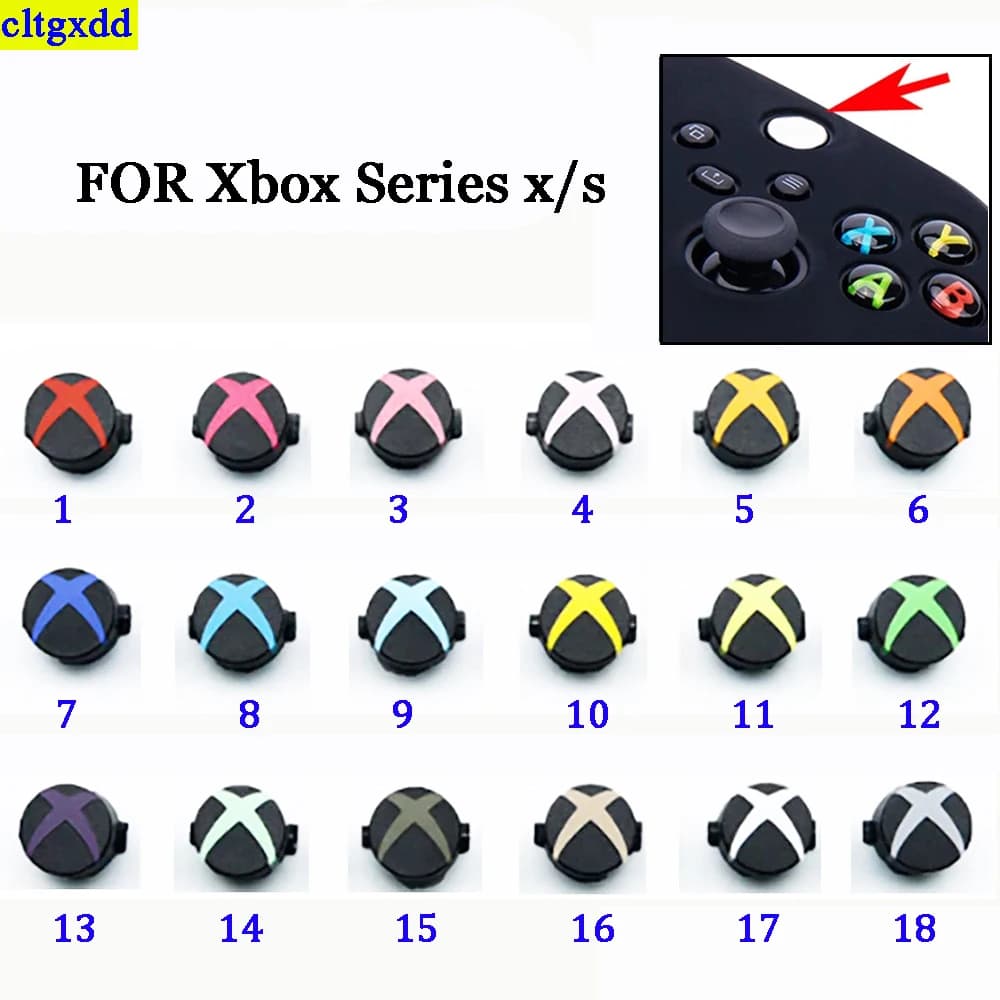 Cltgxdd 1 pezzo per Xbox Series X S Controller Wireless Logo sostituzione Xbox S X accessori per gamepad Kit pulsante ABXY
