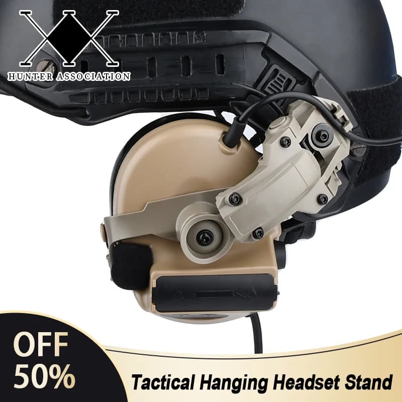Accessorio per supporto per cuffie da appendere tattico rotazione rapida Wendyt casco Rail Shooting caccia per Comtac II Sordin cuffie Adapte