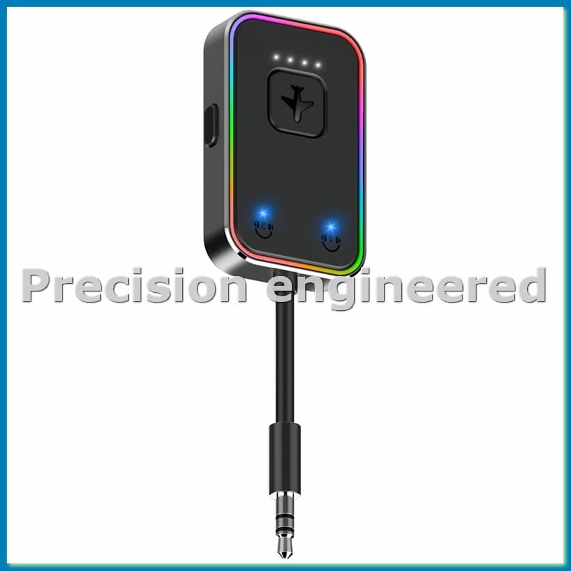 Il trasmettitore Bluetooth 5.3 wireless in metallo supporta doppie coppie 2 cuffie per viaggi in aereo per tablet TV di volo Gym-A57M