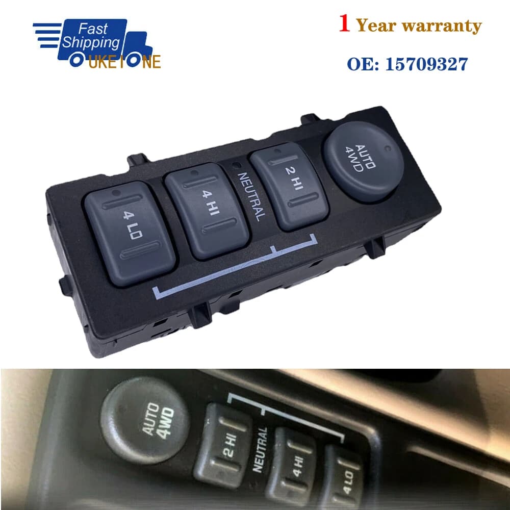 Interruttore di controllo della trazione 4x4 4WD pulsante di sollevamento della cassa di trasferimento per Cadillac Chevrolet Silverado suburbana Sierra Yukon 15709327