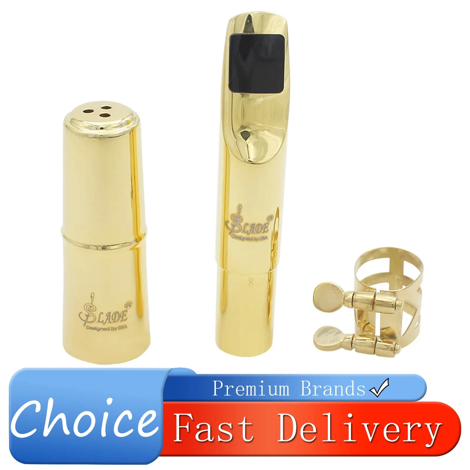 SLADE Tenor Saxophone Mouthpiece 5C 6C 7C 8C Metal Headjoint Tenor Sax Replacement Mouthpiece Brass Accessories Tenor Saxophone