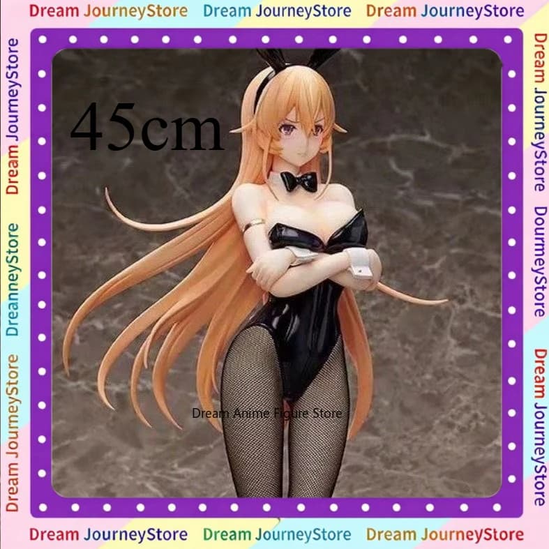 Statuetta Nakiri Erina Bunny Girl 45cm, Modello Animazione 1/4, Shokugeki Spirit Presidente del Consiglio Studentesco, Ornamento da Interni Manxiang