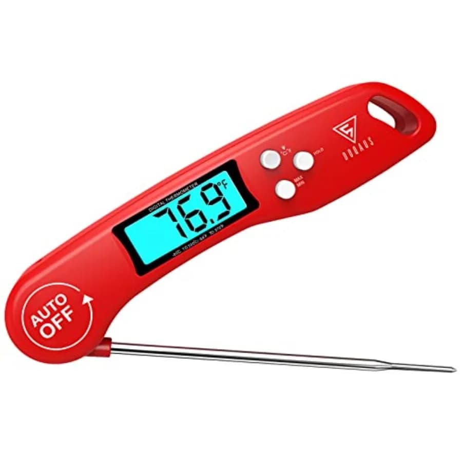 Digital Thermometer for Reading Cartridges with Retroilluminated Display and Automatic Rotation, 4.6 Grilled and Barbecue Probe