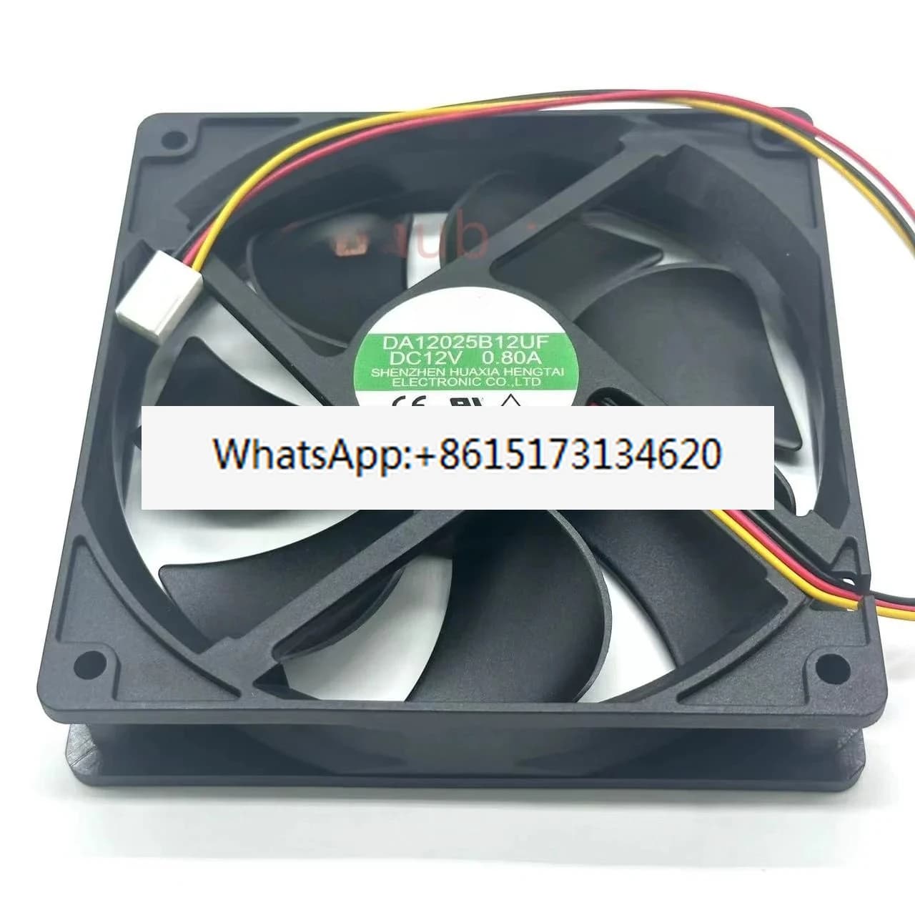 DA12025B12UF Ventola di raffreddamento per server a 3 fili CC 12 V 0,80 A 120 x 120 x 25 mm