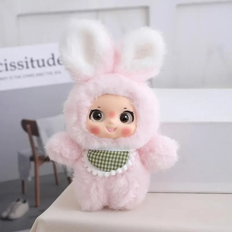 Portachiavi in Peluche a Forma di Coniglio, Orso e Pecora, Carino e Coccoloso, per Amanti dei Zaini