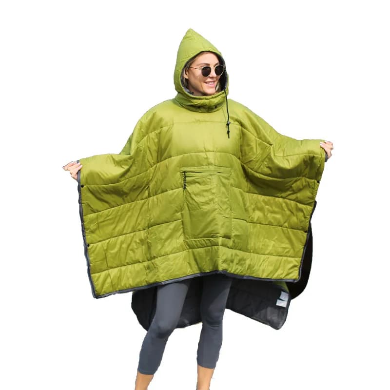 Customizable Mantella for Outdoors, Camping Poncho, Adult Wearable Peel Bag