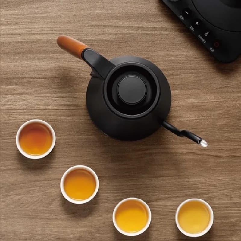 800ml Gooseneck Electric Kettle 304 Stainless Steel Coffee Pot Smart Temperature Controlled Kettle LED Display for Coffee Tea